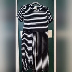 Mads Nørgaard Striped Cotton Knit Dress